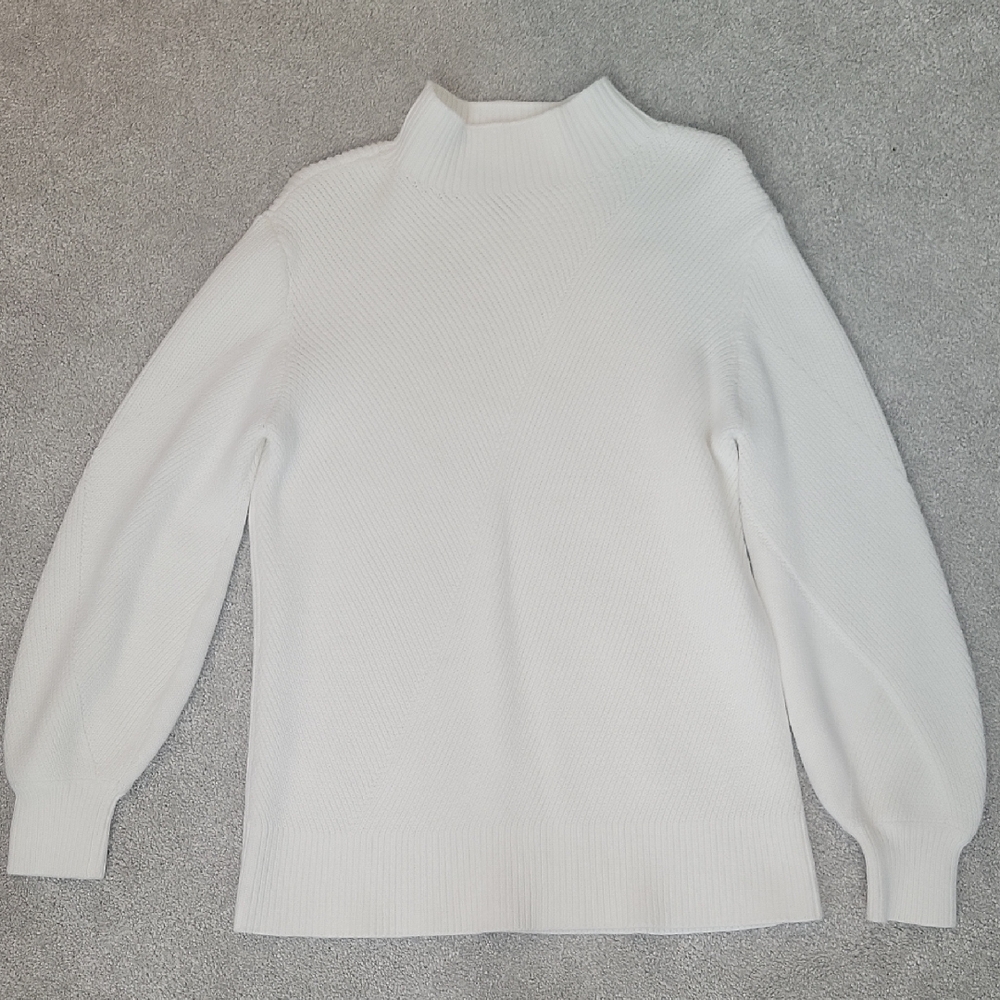 French Connection White Turtleneck Sweater